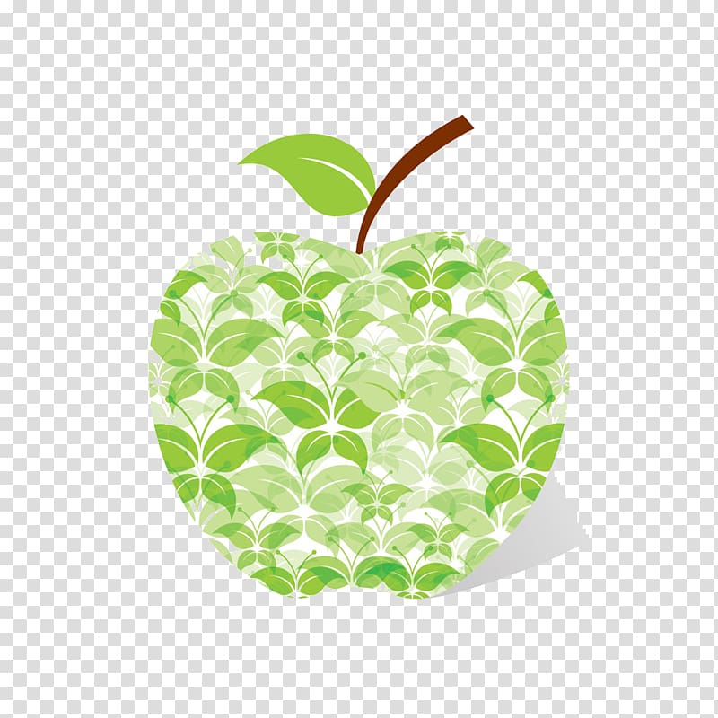 Brain Drawing , Leaves composed of apples transparent background PNG clipart