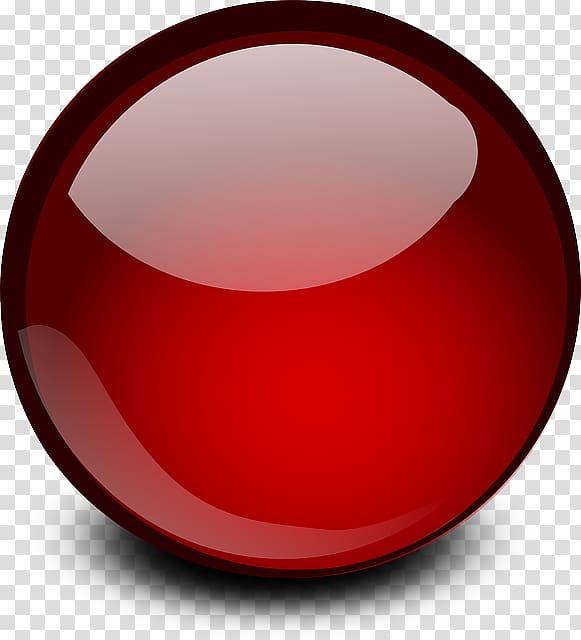 red ball , Orb Computer Icons , Red Glossy Ball transparent background PNG clipart
