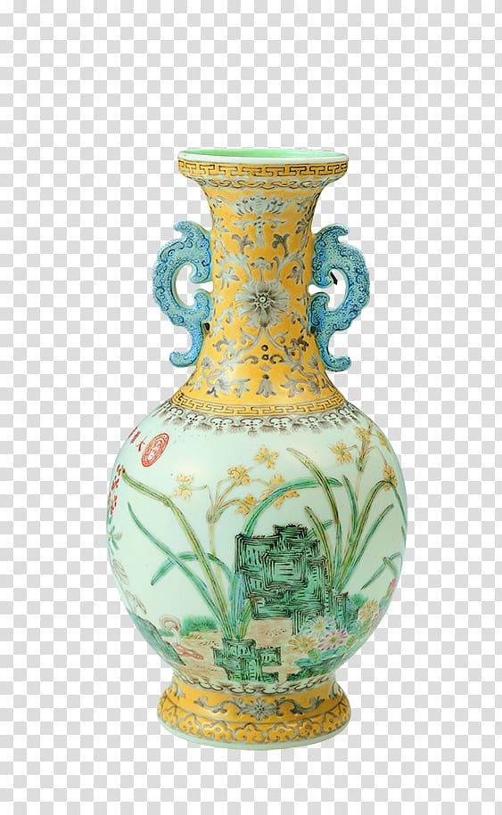 Vase Ceramic Graphic design, Exquisite vase transparent background PNG clipart
