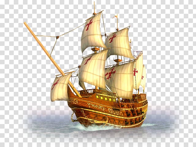 Caravel Galleon Brigantine Clipper Fluyt, Ship transparent background PNG clipart