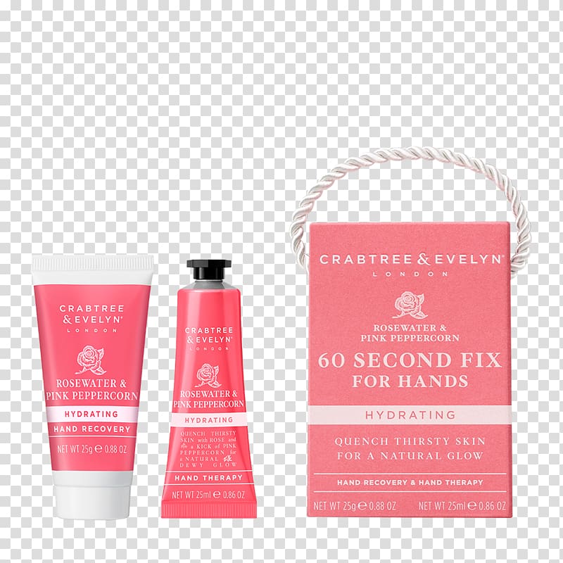 Lotion Crabtree & Evelyn Ultra-Moisturising Hand Therapy Rose water Cream, black pepper transparent background PNG clipart