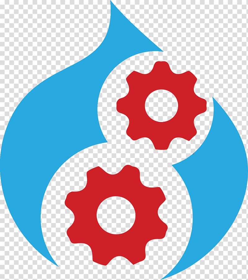 Drupal 8 Islandora Twig Pantheon, blue logo transparent background PNG clipart
