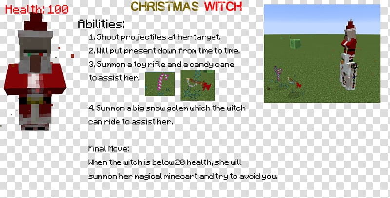 Minecraft: Pocket Edition Witchcraft Minecraft mods, christmas pets transparent background PNG clipart