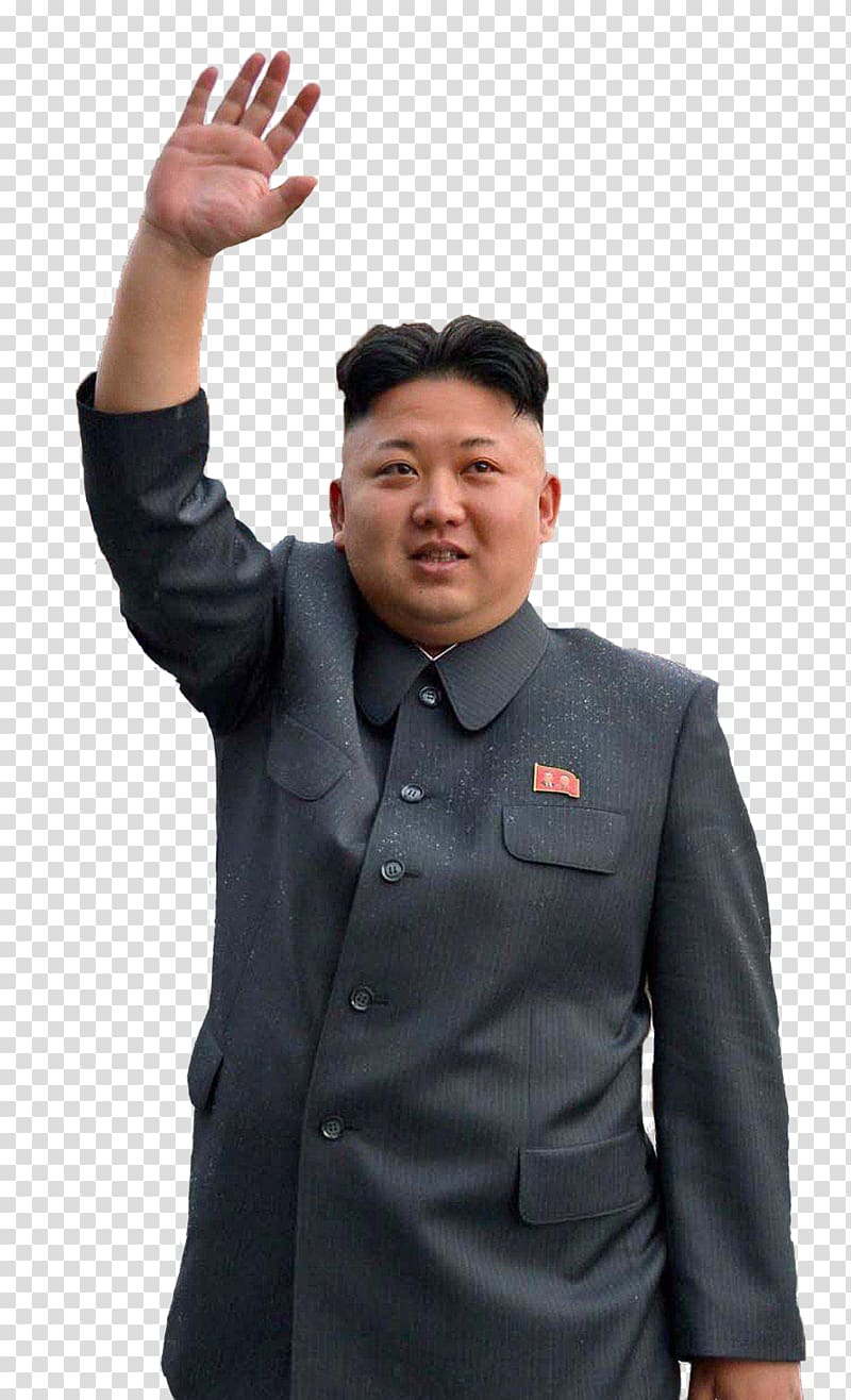 Kim Jong Un raising right hand, South Korea North Korea United States Kim Jong-un, kim jong-un transparent background PNG clipart