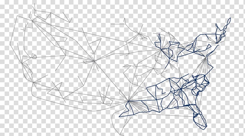 White Symmetry Sketch, Network Map transparent background PNG clipart