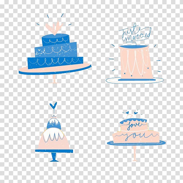 Wedding cake Torte Bakery, Cute Wedding Cake transparent background PNG clipart