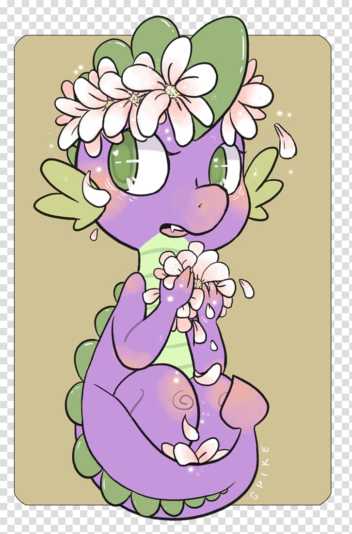 Dragon Girly girl Floral design Drawing, dragon transparent background PNG clipart