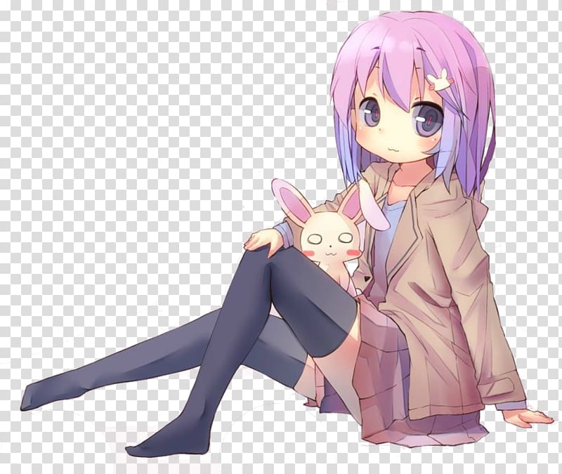 Anime Kavaii Manga Chibi, zodiac rabbit transparent background PNG clipart