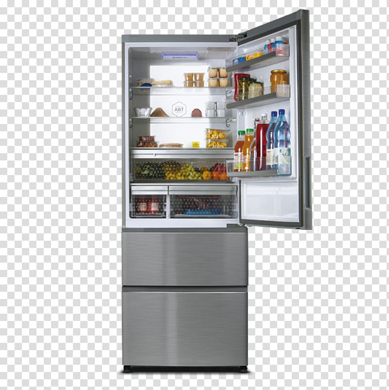 Refrigerator Haier A3FE742CMJ Home appliance Auto-defrost, refrigerator transparent background PNG clipart