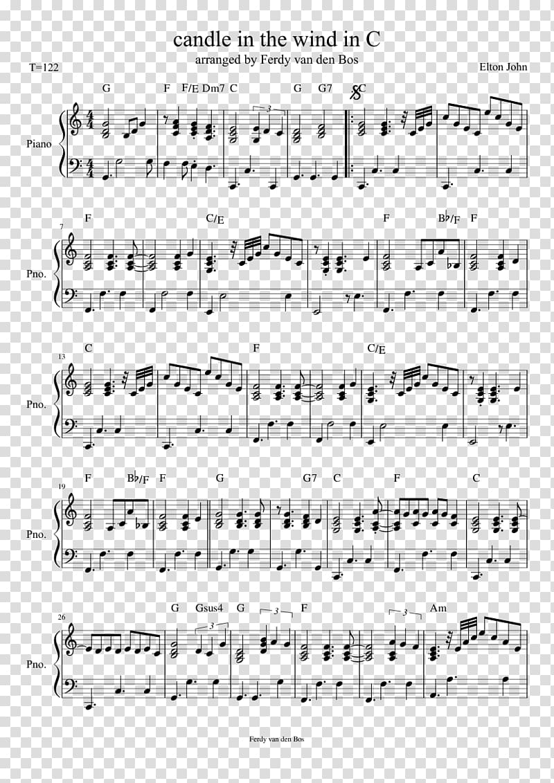 Sheet Music Piano Musical note Violin, Elton John transparent background PNG clipart