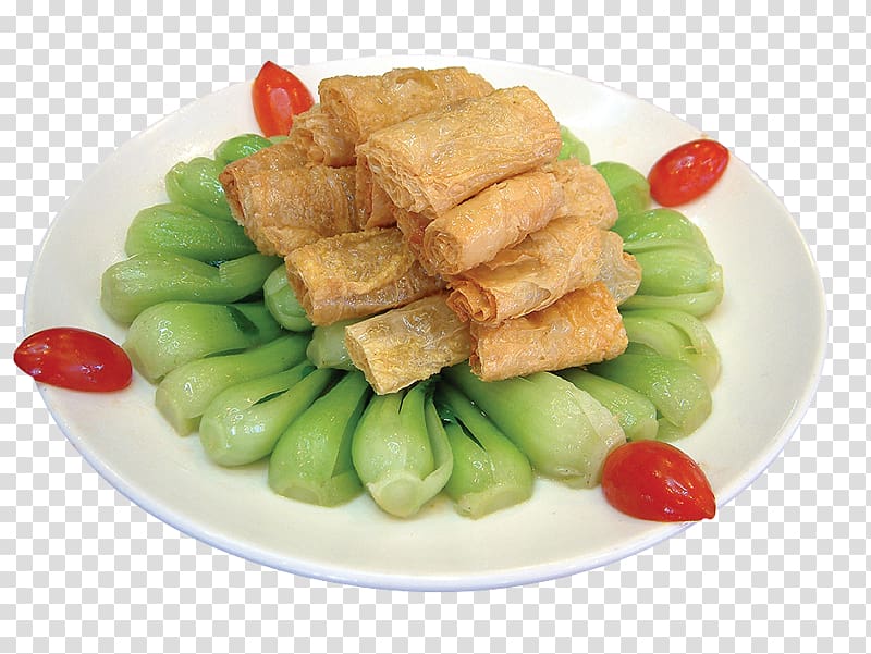 Chinese cuisine Vegetarian cuisine Asian cuisine Tofu skin, Yuba vegetables transparent background PNG clipart