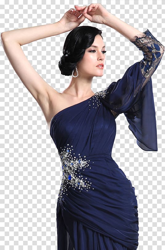 Cocktail dress Shoulder Satin Fashion, dress transparent background PNG clipart