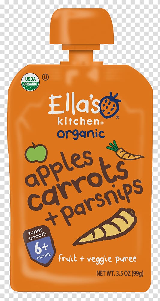 Ella\'s Kitchen Carrot Orange drink Sunscreen Purée, apple juice splash transparent background PNG clipart