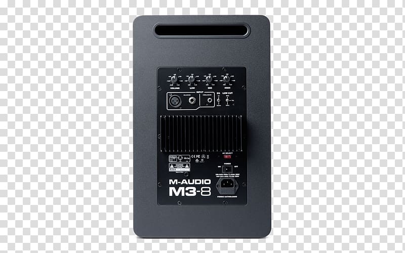 Studio monitor Loudspeaker Recording studio M-Audio M3-8, musical instruments transparent background PNG clipart