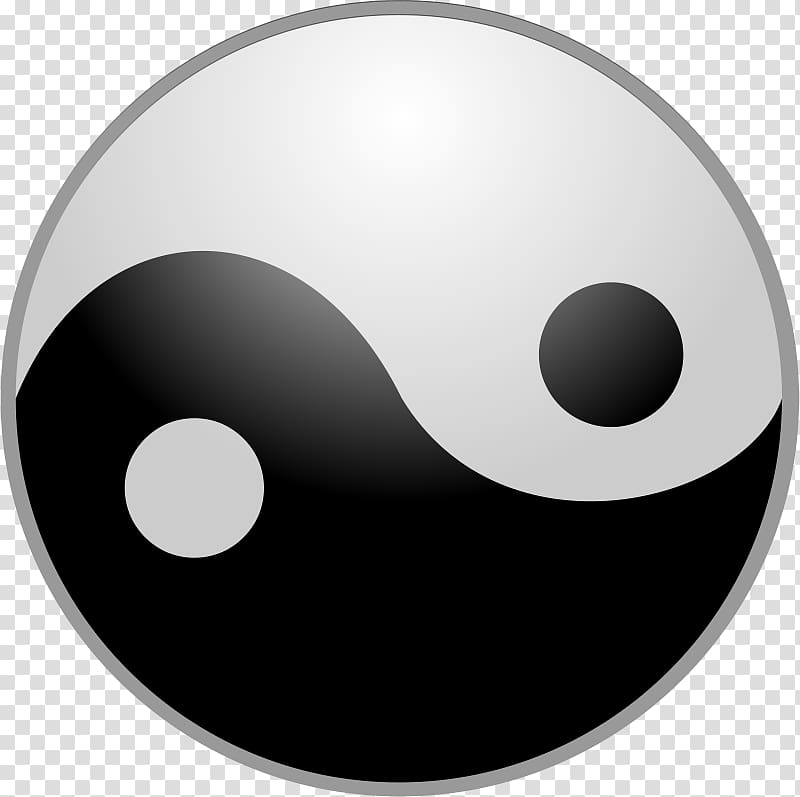 Yin and yang Symbol Taoism , yin yang transparent background PNG clipart