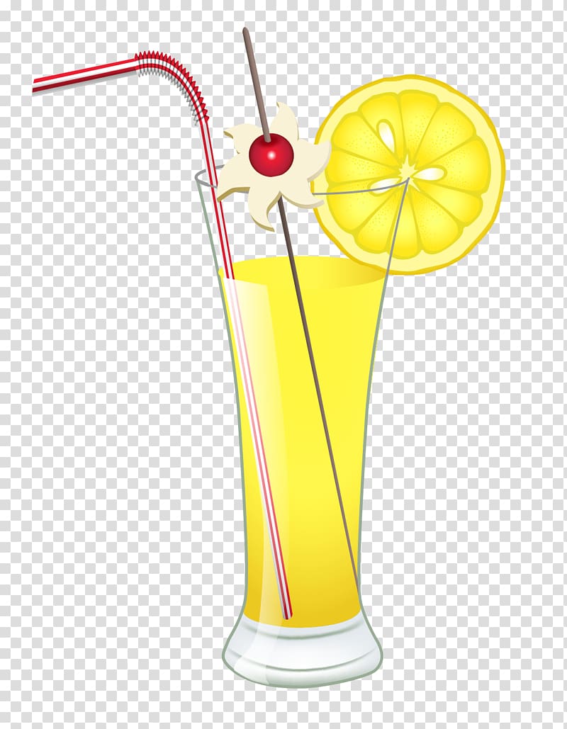 lemonade juice illustration, Wine cocktail Juice Tequila Sunrise Harvey Wallbanger, Lemon Cocktail transparent background PNG clipart