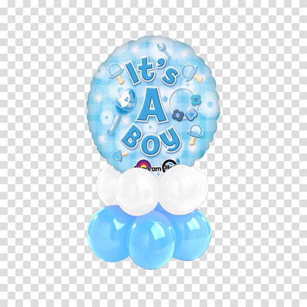 Toy balloon Irene\'s Florist Boy Baby shower, Blue Baby Rattle transparent background PNG clipart