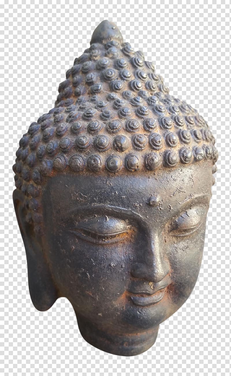 Classical sculpture Stone carving Statue Bronze, buddha transparent background PNG clipart