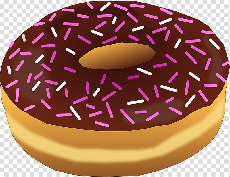 Donuts Coffee and doughnuts Sprinkles , cake transparent background PNG clipart