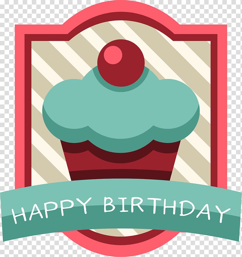 Birthday cake Torte, Cartoon birthday cake label transparent background PNG clipart