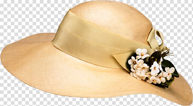 Straw hat Flower Sombrero Easter bonnet, Hat transparent background PNG clipart