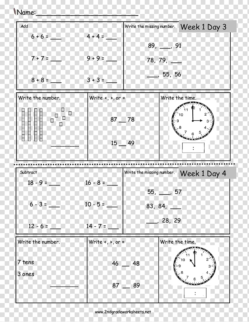 First grade Second grade Worksheet Fourth grade Mathematics, Mathematics transparent background PNG clipart