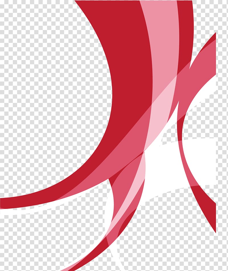 Line Red Computer file, Festive red wavy line transparent background PNG clipart