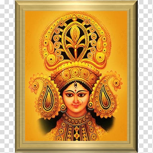 Hindu Deity poster, Durga Puja Navaratri Navadurga, hinduism transparent background PNG clipart