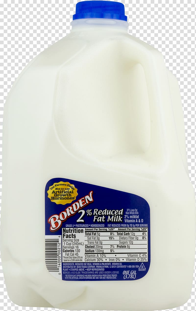 Borden Milk Products Borden Milk Products Bovine somatotropin Reduced fat milk, sweetened transparent background PNG clipart