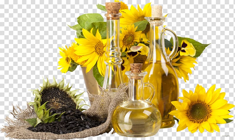 Sunflower oil Nutrient Common sunflower Cooking Oils, sunflower oil transparent background PNG clipart