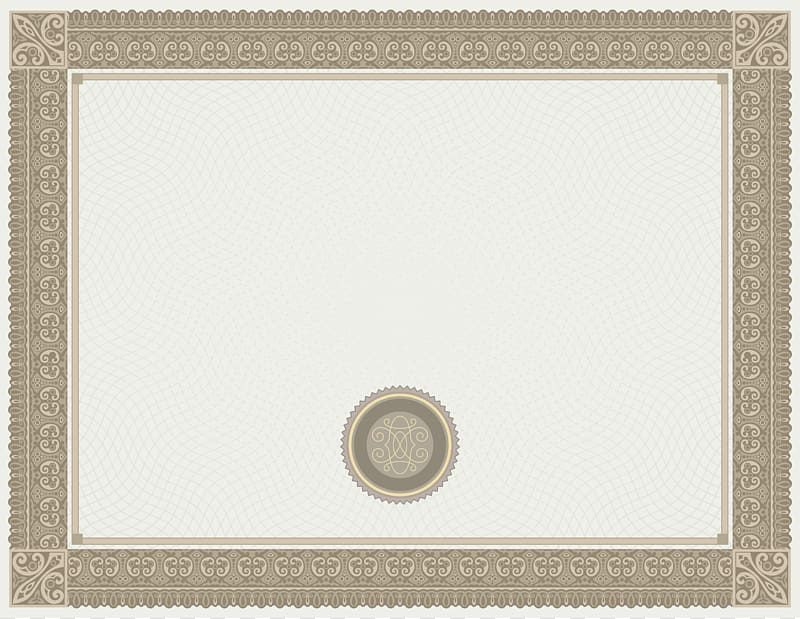 rectangular brown frame, Paper Idea Green certificate Template, White Brown Certificate Template transparent background PNG clipart