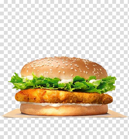 Whopper Chicken sandwich Hamburger Crispy fried chicken Burger King Specialty Sandwiches, crispy chicken transparent background PNG clipart