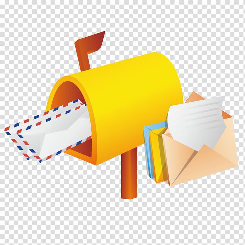 Letter box Post box Mail, Yellow mailbox welcome to contribute transparent background PNG clipart