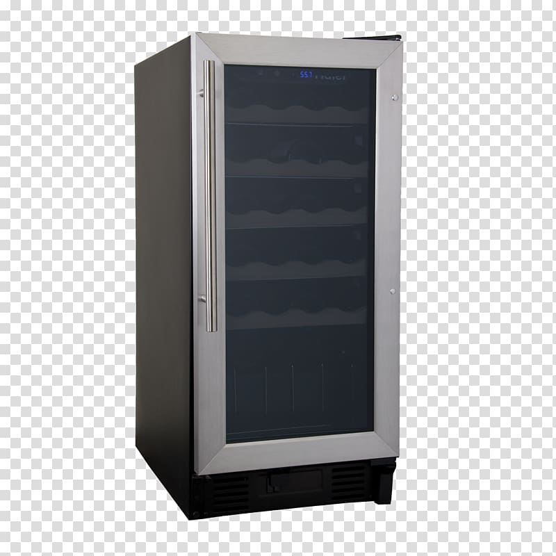Wine cooler Refrigerator, refrigerator transparent background PNG clipart