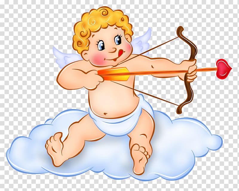 angel cupid , Hunte's Gardens Cupid Venus Cuteness Valentine's Day, Cute Cupid transparent background PNG clipart