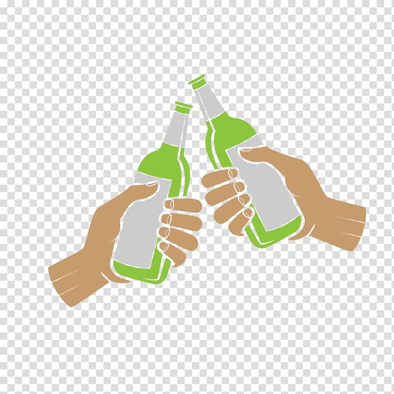 Beer Bottle Computer file, Cheers holding beer bottles transparent background PNG clipart