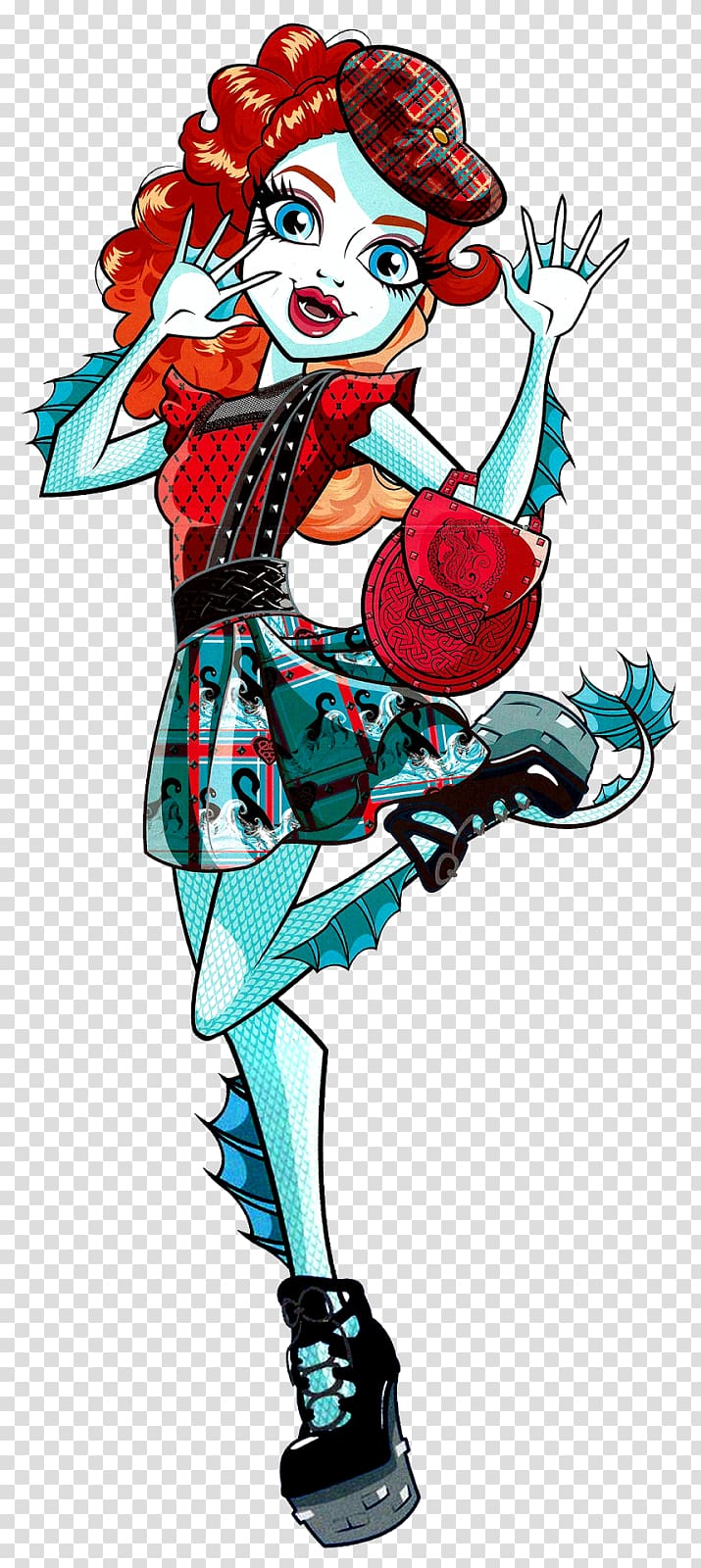 Monster High Loch Ness Doll Frankie Stein Mattel, doll transparent background PNG clipart