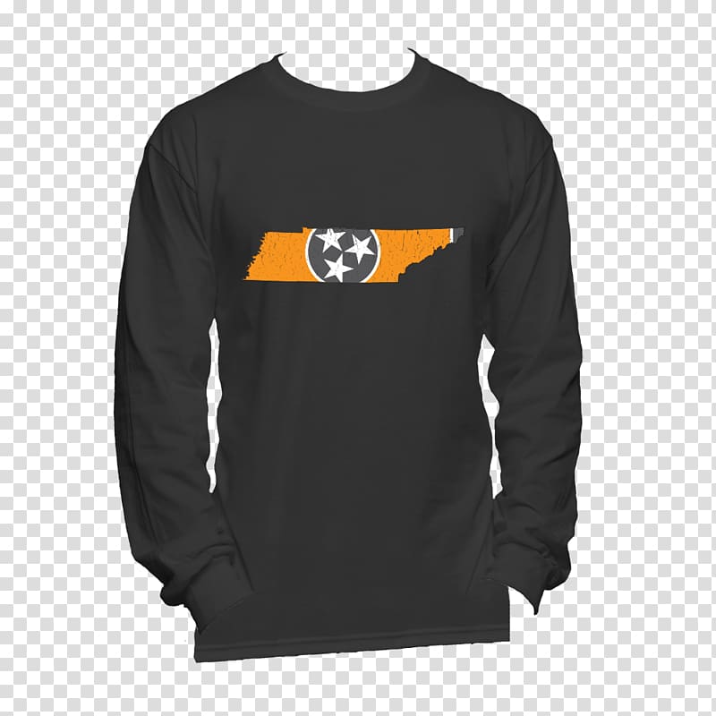 Long-sleeved T-shirt Hoodie Clothing, orange flag transparent background PNG clipart