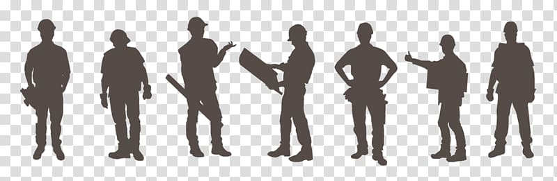 Laborer Construction worker Architectural engineering, Silhouette transparent background PNG clipart