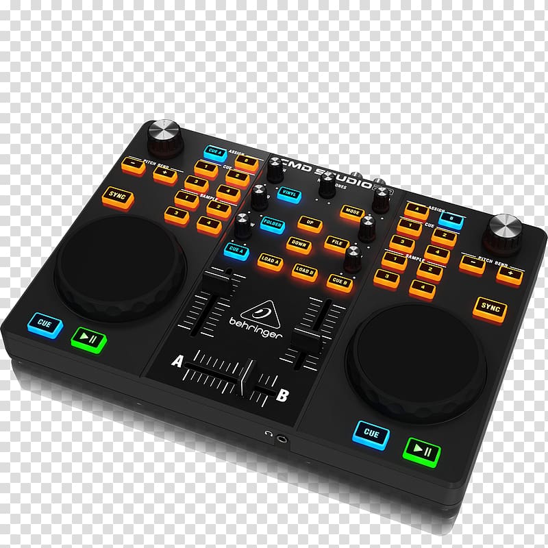 DJ controller BEHRINGER Behringer CMD STUDIO 2A Disc jockey Audio, USB transparent background PNG clipart