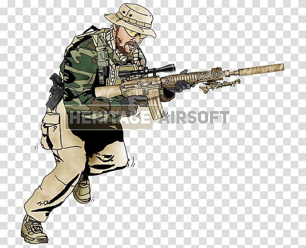 Sniper rifle Airsoft Guns Matthew Axelson Soldier, sniper rifle transparent background PNG clipart