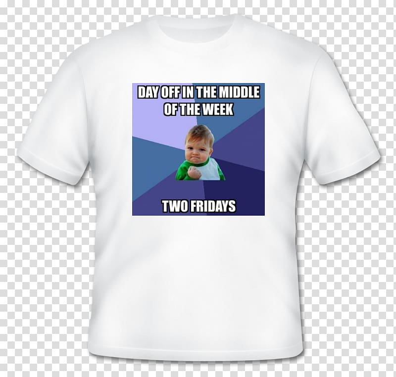 T-shirt Success Kid Sleeve Internet meme, T-shirt transparent background PNG clipart