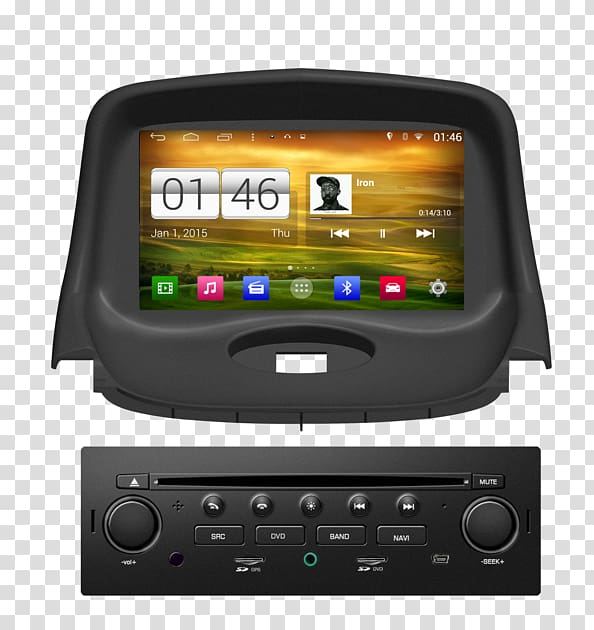 Peugeot 206 Car GPS Navigation Systems Peugeot 207, Peugeot 206 transparent background PNG clipart