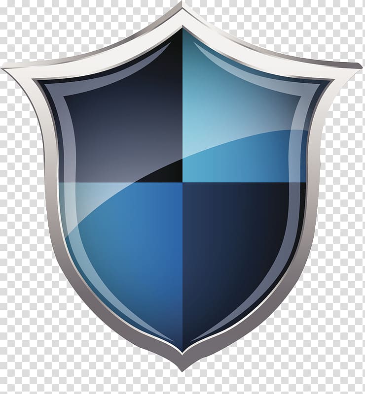 blue and black shield, Drawing Illustration, Security Shield transparent background PNG clipart
