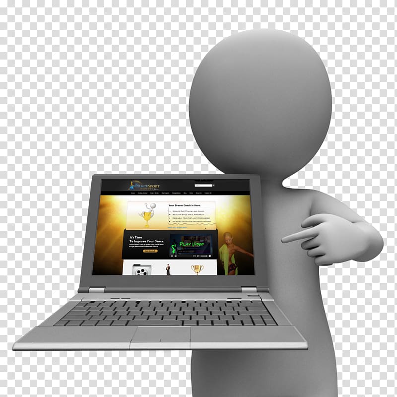 Laptop Login, 3D computer graphics transparent background PNG clipart