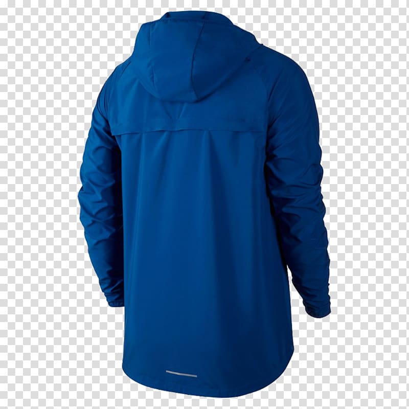 Hoodie Cobalt blue Polar fleece, fermuar transparent background PNG clipart