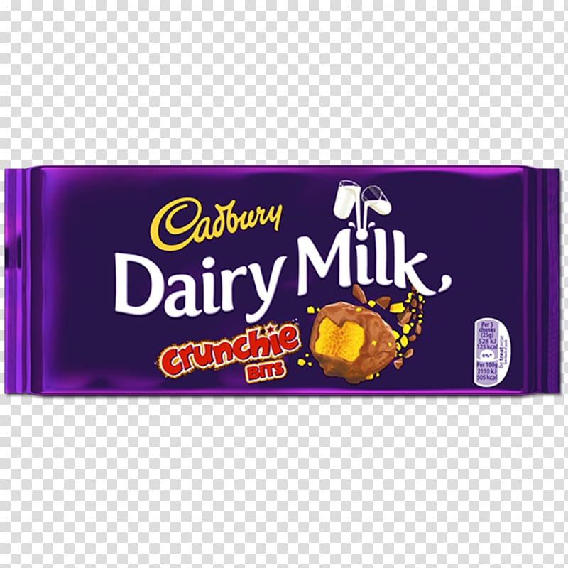 Chocolate bar Crunchie Cadbury Dairy Milk Cadbury Dairy Milk, milk transparent background PNG clipart