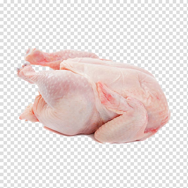 dressed chicken, Chicken meat Buffalo wing Chicken Leg Frozen food, Whole chicken transparent background PNG clipart