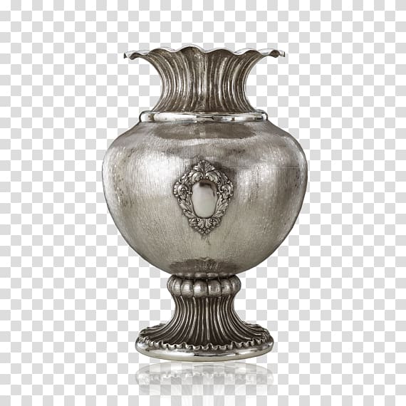 Vase Sterling silver Buccellati Glass, vase transparent background PNG clipart