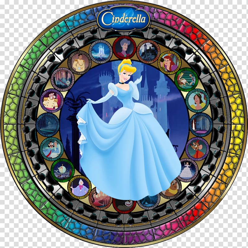 Belle Elsa Window Stained glass The Walt Disney Company, gorgeous transparent background PNG clipart